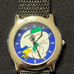 Vintage Peanuts Snoopy and Woodstock Armitron Collectible Watch